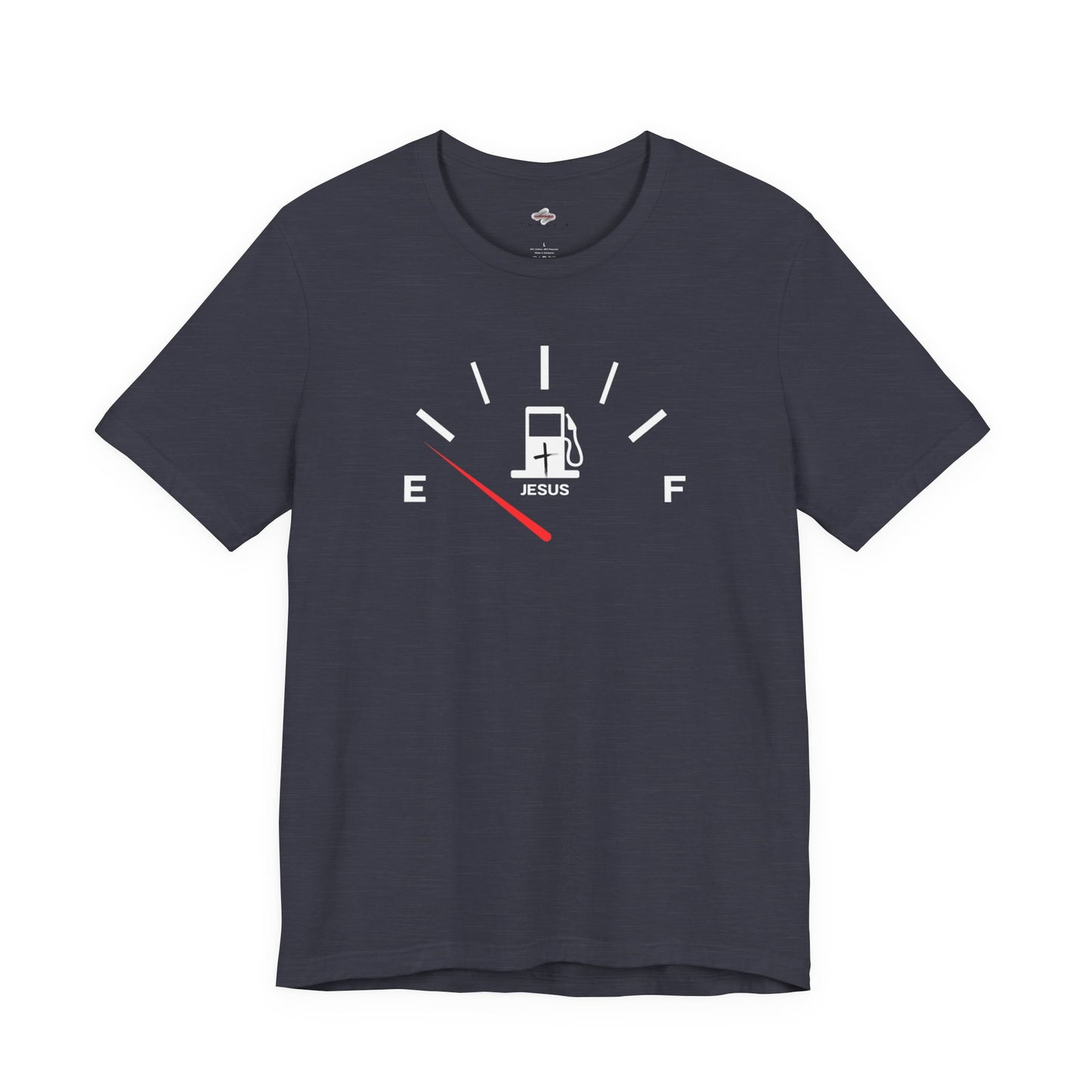 Fuel Gauge Graphic Tee, Funny Gift for Car Lovers, Unisex T-Shirt for Road Trips, Father's Day, Humor Shirt