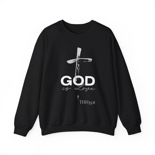 Faith-Inspired Crewneck Sweatshirt | Cozy Christian Apparel, Religious Gift, God is Love, Perfect for Church and Everyday Wear