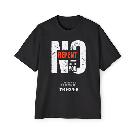 Men's Oversized Graphic Tee - Faith-Inspired Casual Wear, Oversized Fashion, Religious Apparel, Unique Gift, Streetwear Style