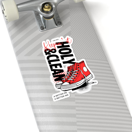Cool Red Shoe Stickers | Trendy Vinyl Decals for Laptops, Water Bottles, and More | Perfect for Gift Giving, DIY Projects, and Holidays